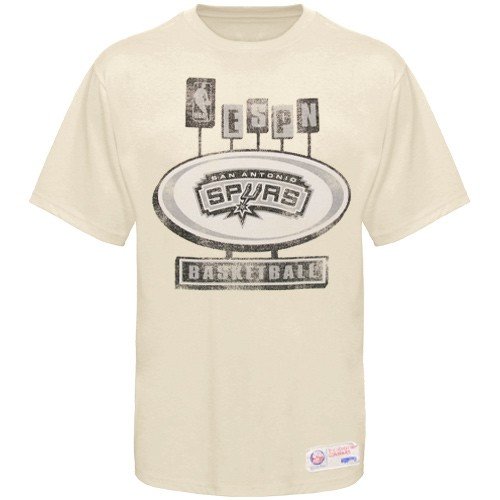 Cheap NBA Sportiqe-ESPN San Antonio Spurs Cream Pancakes Distressed Premium T-shirt