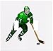 Green Hockey Player Wallplate Decorative Switch Plate Cover (2 Gang...