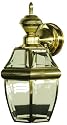 Heath Zenith SL-4166-PB Motion-Activated Six-Sided Carriage Light, Polished Brass with Beveled Glass