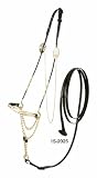 ROYAL KING Single Stone Silver Nose Arabian Cable Show Halter with Lead