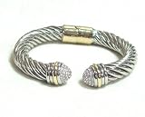 David Yurman Inspired Hinged Cable Bracelet