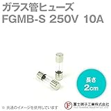 富士端子 FGMB-S ガラス管ヒューズ カートリッジタイプ (定格: AC250V 10A) (長さ: 2cm) (B種溶断型) NN