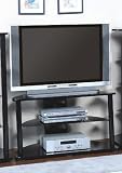 Pearl Black LCD / Plasma Flat Panel Corner TV Stand