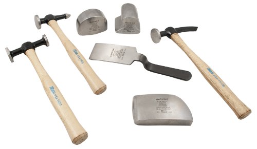 Martin 647K Body and Fender Repair Tools 7 Piece Set Wooden Handles