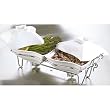 Godinger Ceramic Double Warmer Chafing Dish with Serving Stand