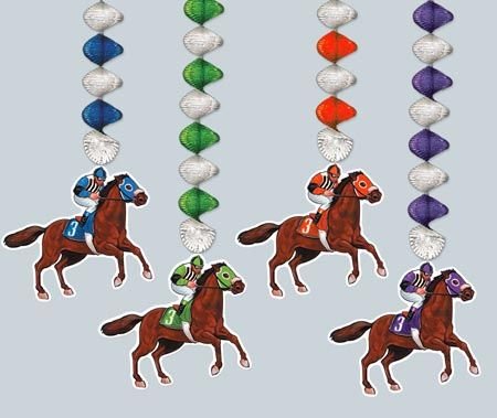 Horse and Jockey Danglers (2 Per Pkg.)