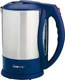 Clatronic WKS 2882 kabelloser Wasserkocher blau-silber 1,5 L