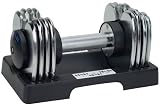 047 25 Lb Adjustacle Chrome Dumbell Set