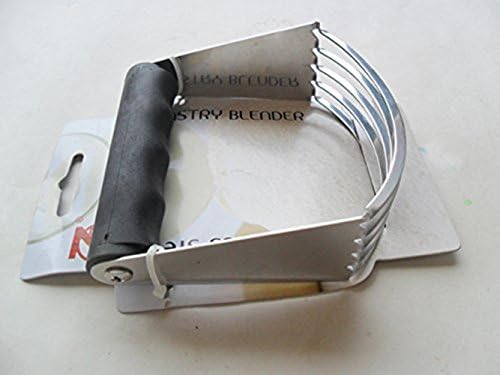 New Kitchen Craft Stainless Steel Body Rubber Handle Pastry Dough Blender