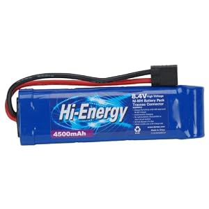 Hi-Energy 7 cell 4500mAh NiMH FLAT TRX Conn by 