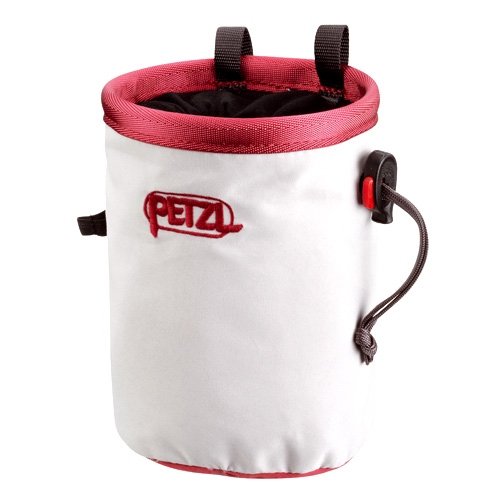 Petzl Bandi Chalk Bag Limestone/Cranberry, One Size