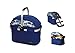 Aluminum Framed Picnic Cooler Basket in Blue