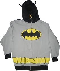 Batman Caped Crusader Costume Hoodie with Cape