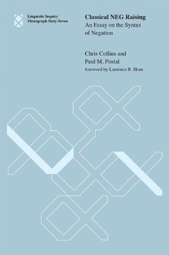 Classical NEG Raising: An Essay on the Syntax of Negation (Linguistic Inquiry Monographs Book 67)