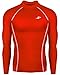 JustOneStyle 051 Skin Tight Compression Base Layer Red Running Shirt Mens S - 2XL