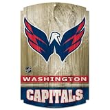 Washington Capitals Wood Sign Graphics Antique Matte Finish Laminate Top Durability