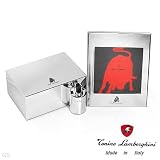 Perfect Gift! Tonino Lamborghini Italian Design Beautiful Set of Three: Lighter Holder , Cigar Box and Photo Frame