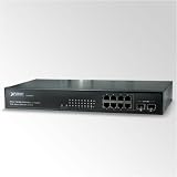 8-Port 10/100/1000Mbps with 2 Shared SFP Web Smart PoE Switch