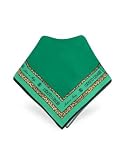 Roberto Cavalli - Roberto Cavalli Leopard Frame Signature Printed Silk Bandana Green