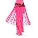 BellyLady Belly Dance Hip scarf, Sequined Fringe Skirt Wrap, Christmas Idea