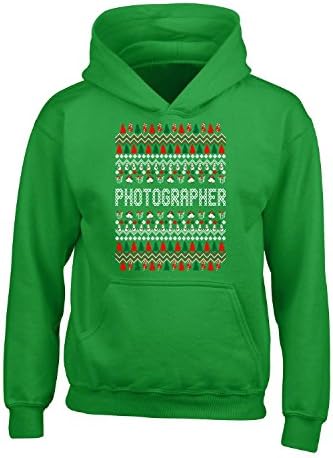 Photographer Ugly Christmas Sweater - Adult Hoodie Xl Irish-green