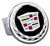 Cadillac Hitch Cover with Black Fill