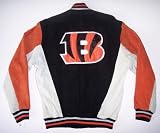 Cincinnati Bengals NFL Suede Leather Jacket Size Medium