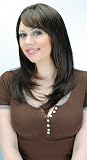 Kona Dark Brown Quality Synthetic Crossdress Wig Long Straight with Bangs