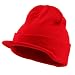 Beanie Visor-Red