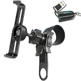 ChargerCity OEM Garmin Nuvi Strip-LOCK Motorcycle Bicycle Bike Mount and Bracket Cradle Kit for Garmin Nuvi 14xx 1440 1450 1470 1490 LM LMT T GPS Navigator models (Fits HandleBar from .75 to 1.50) **Shipment include ChargerCity OEM Micro SD Card Reader & Manufacture Direct Replacement Warranty**