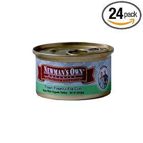 41ybnqim0BL. SL500 AA280 PIbundle 24,TopRight,0,0 AA280 SH20  Newmans Own®Organics Turkey Formula For Cats, 3 Ounce Tins