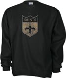 41ybpnHvQyL. SL160  New Orleans Saints Classic NFL Throwback Logo Crewneck Sweatshirt