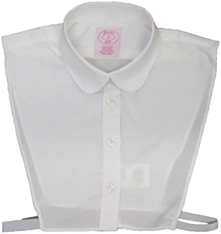 Blooks Womens Peter-Pan Collar Easy-Care Dickey - Half Shirt White XL