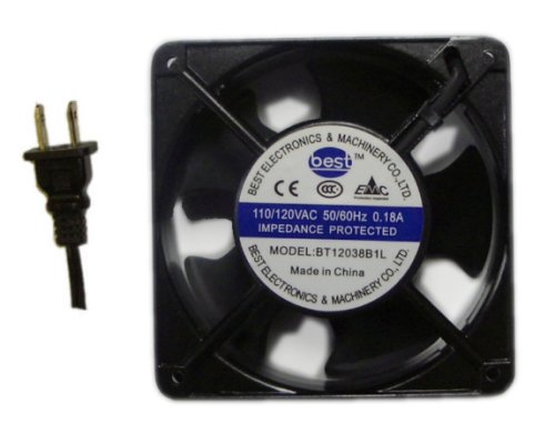 Best Electronics 120x120x38mm Low Speed AC Fan, Model