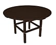 38" Recycled Venice Beach Outdoor Patio Kid's Dining Table - Chocolate Brown