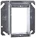 Thomas & Betts 52C51-2-25 Pre-Galvanized Steel 1-Gang Single Device Square-Cut Tile Wall Box Cover 4 Inch x 4 Inch x 2 Inch Steel City