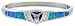Jewelry : Synthetic Opal Bangle Bracelet with 10 mm ( 3/8" ) Trillion Shape Amethyst CZ