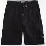 LRG Mens Big-Tall Core Collection Classic Cargo Shirt, Black, 40