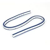 uxcell 自在曲線定規　柔軟　ブルー　フレキシブル　ホワイト　木工　テーラー　ソフト　プラスチック　40cm