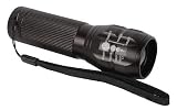 3W CREE Q3 Compact Flashlight With Adjustable Beam Push Button On/Off Tail Switch
