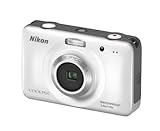 Nikon Coolpix S30 Digitalkamera (10 Megapixel, 3-fach opt. Zoom, 6,7 cm (2,7 Zoll) Display, bildstabilisiert, wasserdicht bis 3m) weiß