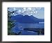 Aerial View of Boat and Annette Island near Ketchikan, Inside Passage, Alaska, USA Framed Art Poster Print by Howie Garber, 22x18