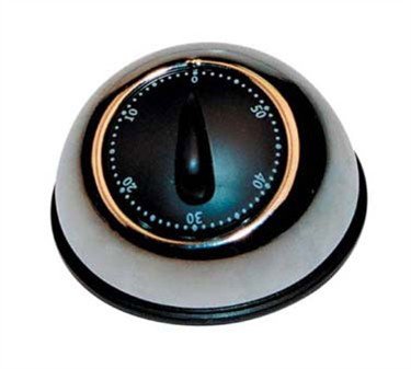 Mechanical Cooking Timer, Stainless Steel, Long Ring