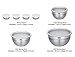 Cook N Home 14-Piece Stainless Steel Mixing Bowl Set, 4set/case
