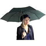 ausziehbarer dunkelgr�ner Regenschirm/Taschenschirm Durchmesser 95 cmvon "JP"