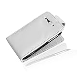Popular Vertical Open PU Leather Case Cover for HTC Wildfire G8 White P11