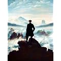 Caspar David Friedrich - Der Wanderer �ber Dem Nebelmeer Poster Kunstdruck (80 x 60cm)