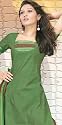 Green Cotton Party Wear Salwar Kameez Unstitched Dress Material