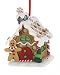3.25" Gingerbread Kisses LED Lighted Peppermint House Christmas Ornament