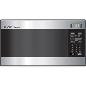 Sharp 800-Watt Countertop Microwave with Turntable- Stainless Steel(R216LS)